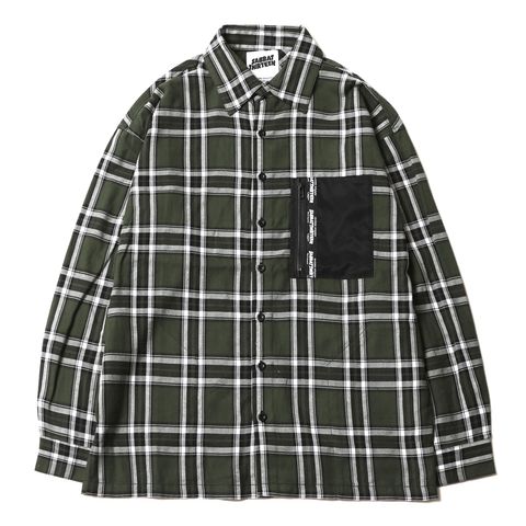 BLACK HEART CHECK-SHIRTS