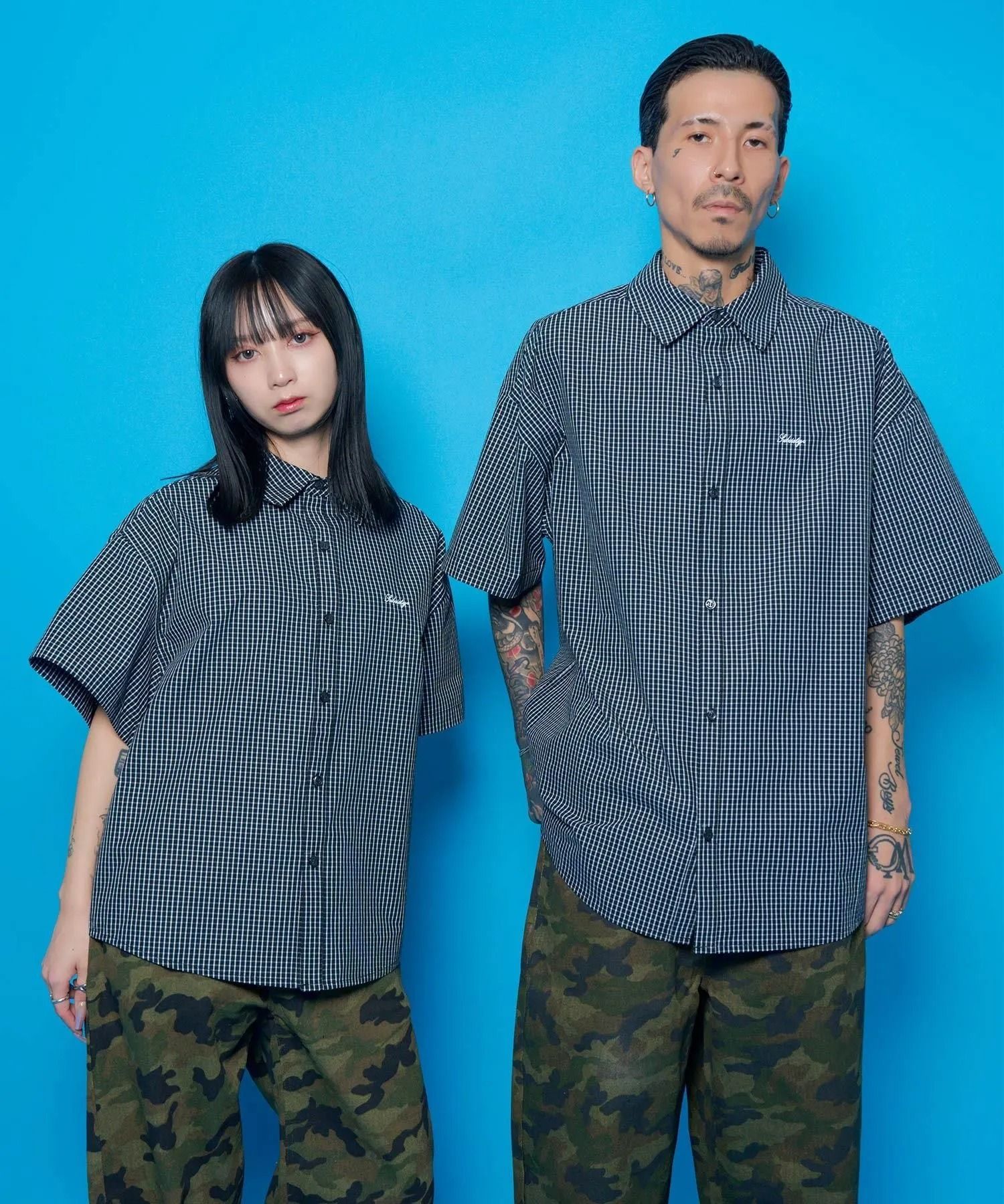 Essential mini check shirt