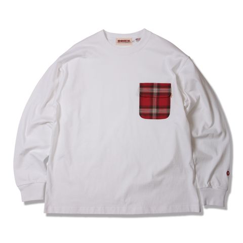 81.oz US  Cotton L/S -CHECK POCKET