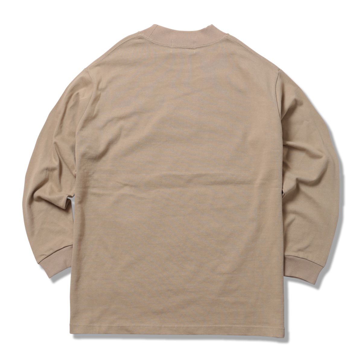 MOCK-NECK Heavy Oz. L/S - Leather Patch
