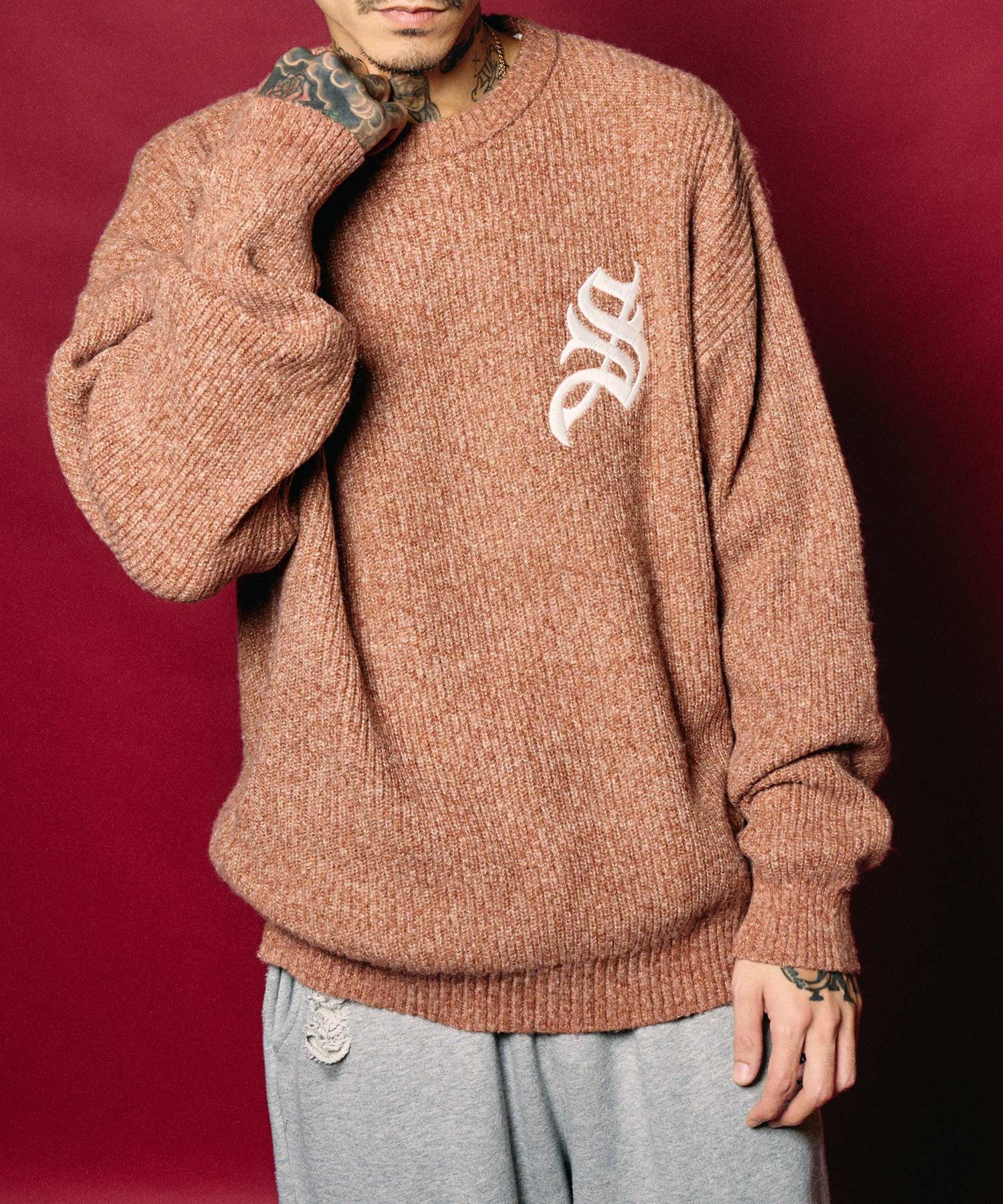Melange knit