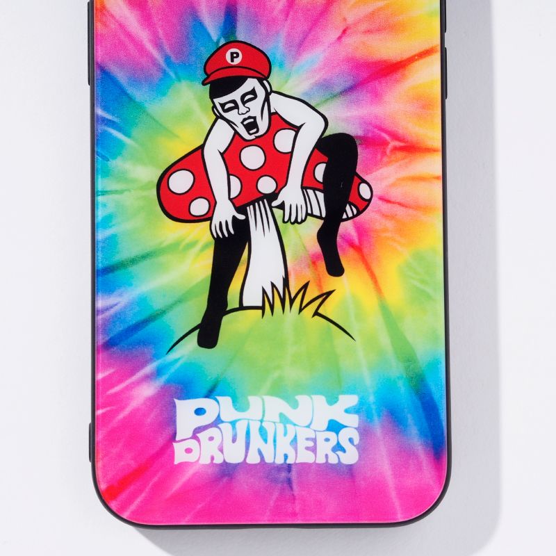 TEMPERED GLASS iPhone CASE / タイダイきのこ