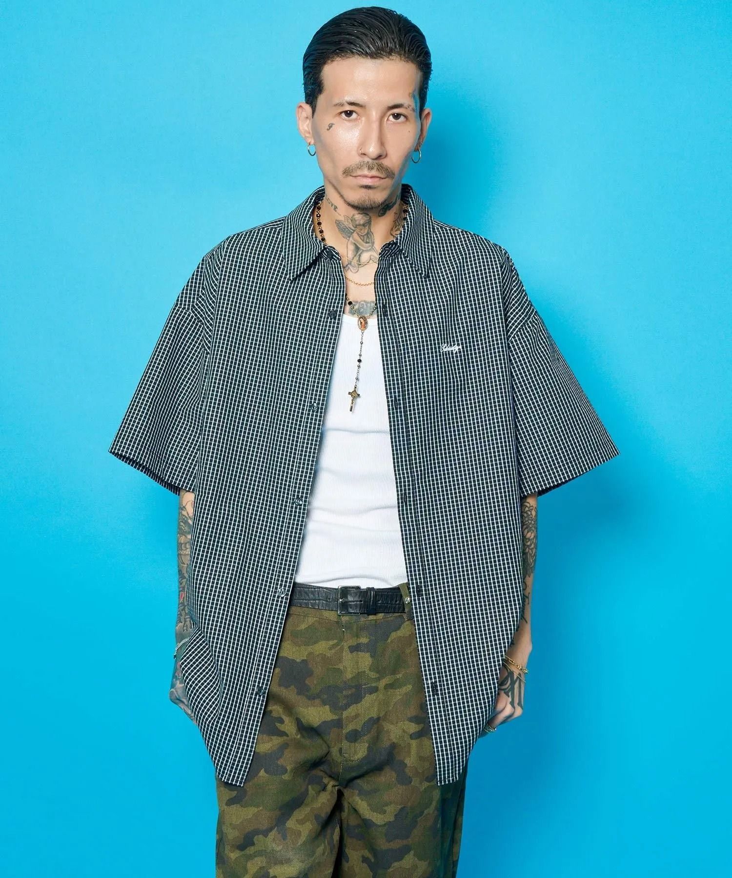 Essential mini check shirt