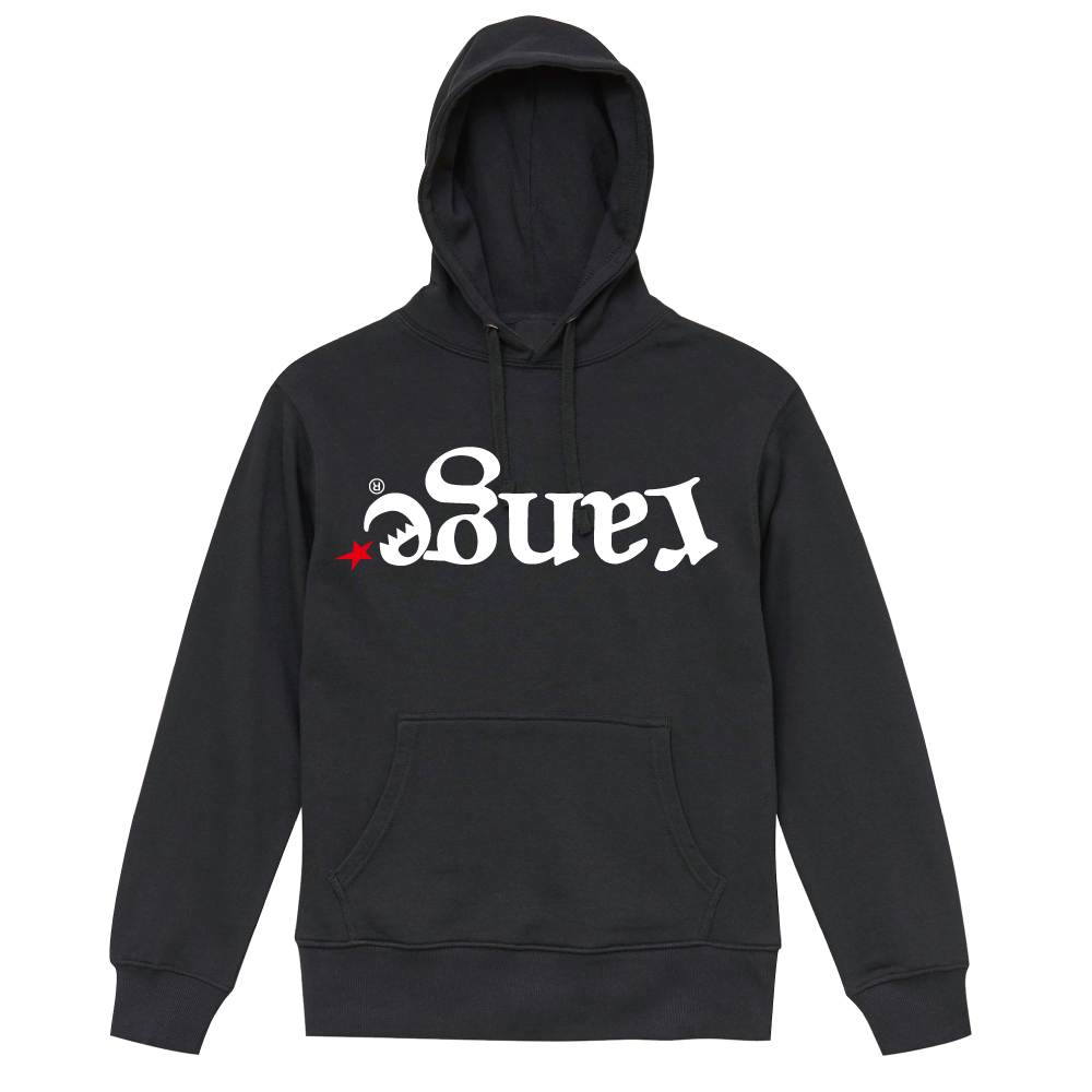 up side down logo hoody