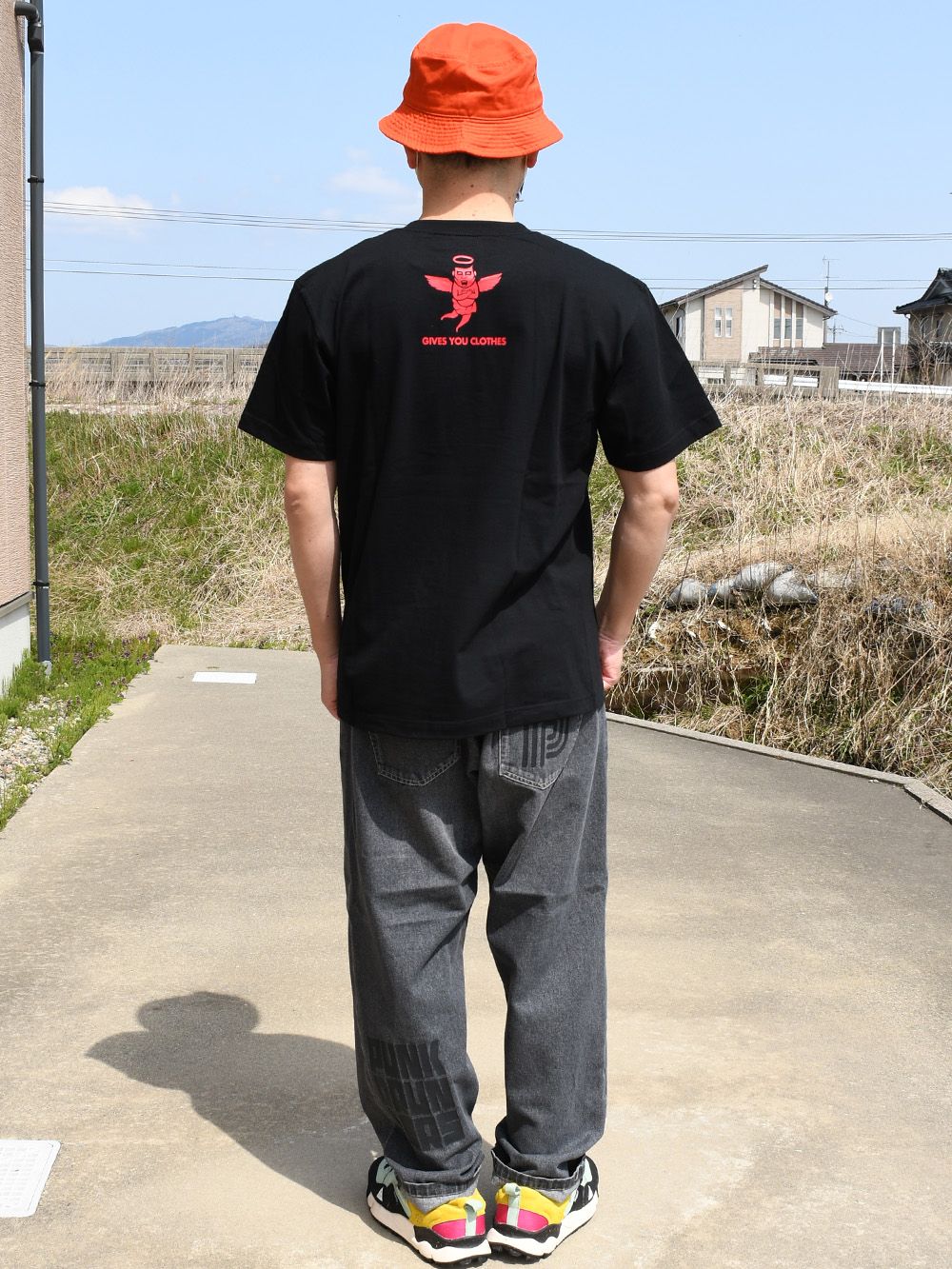 マルチプリントデニムパンツ