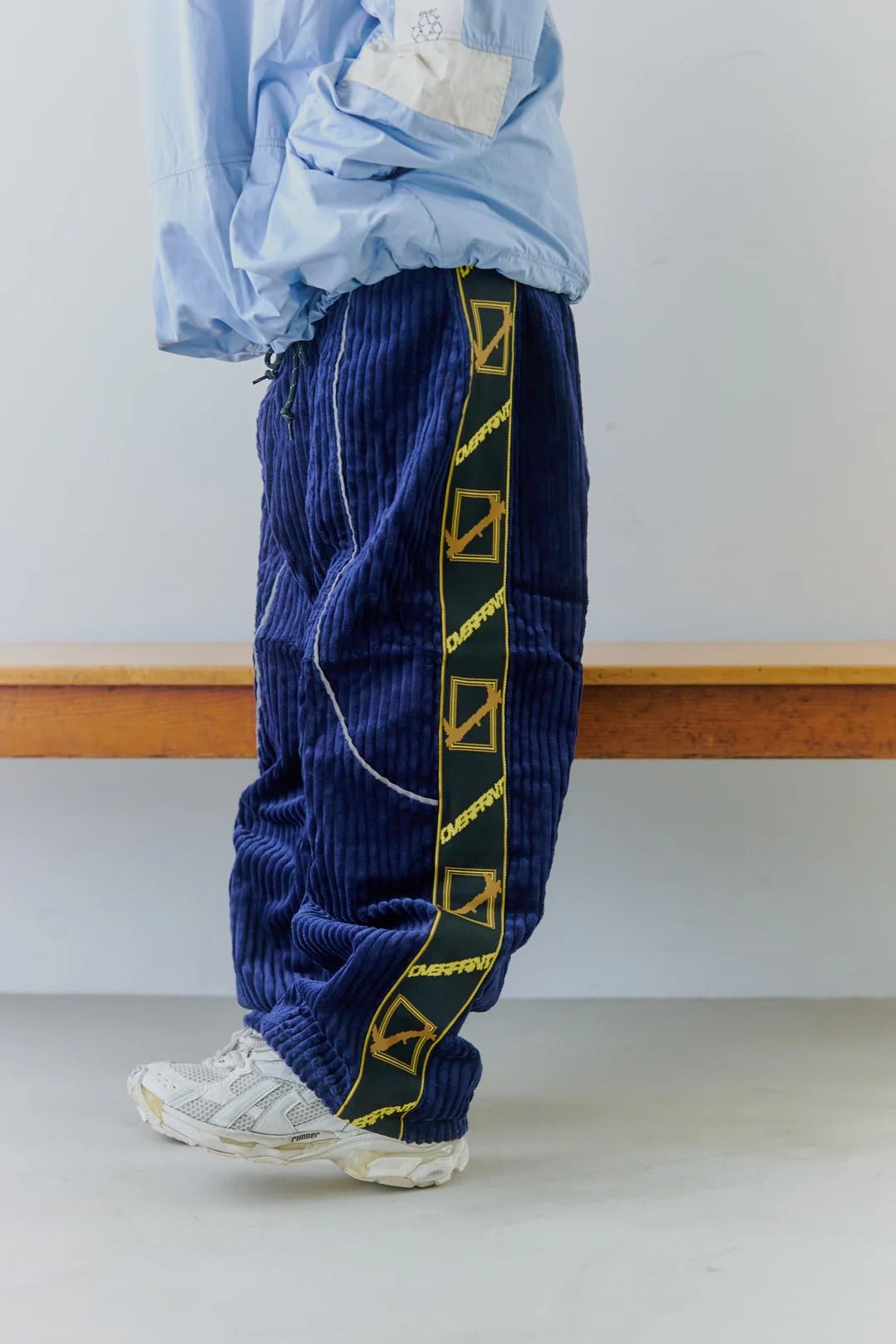Corduroy jersey pants