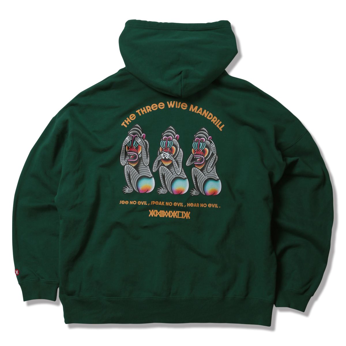 BIG SILHOUETTE P/O HOODIE - THE THREE WISE MANDRILL