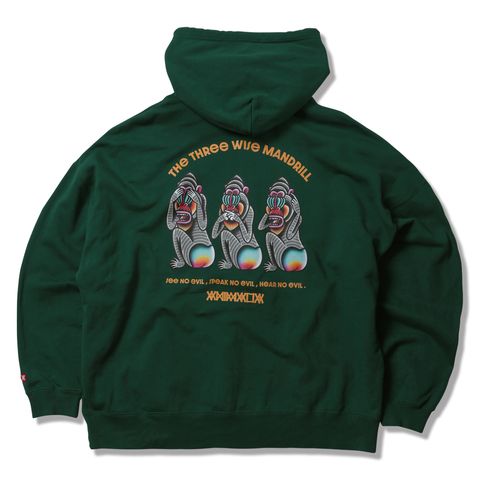 BIG SILHOUETTE P/O HOODIE - THE THREE WISE MANDRILL