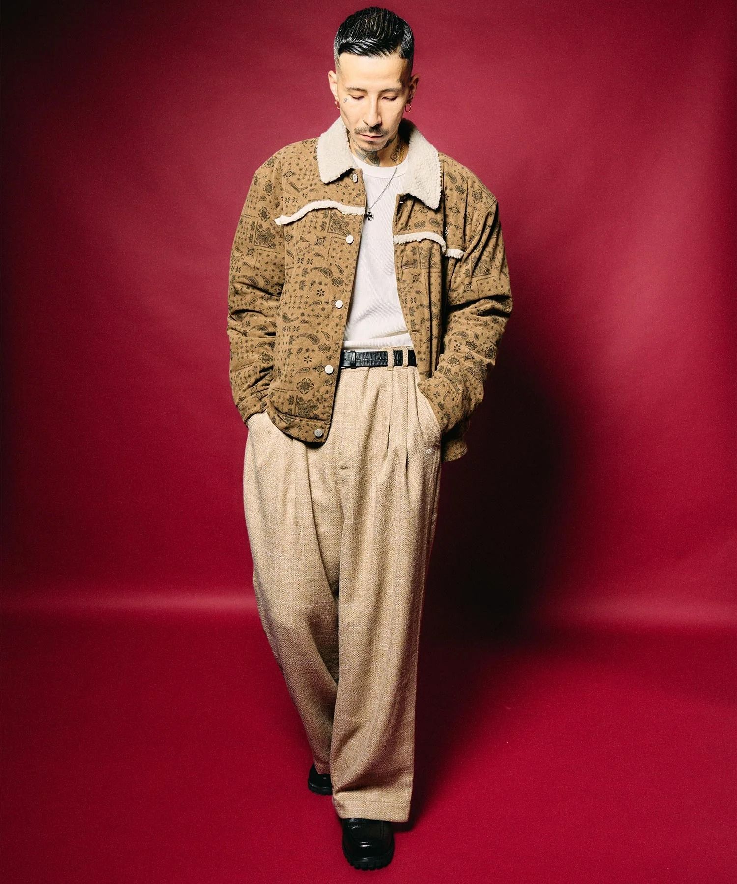 Bandanna corduroy ranch jacket