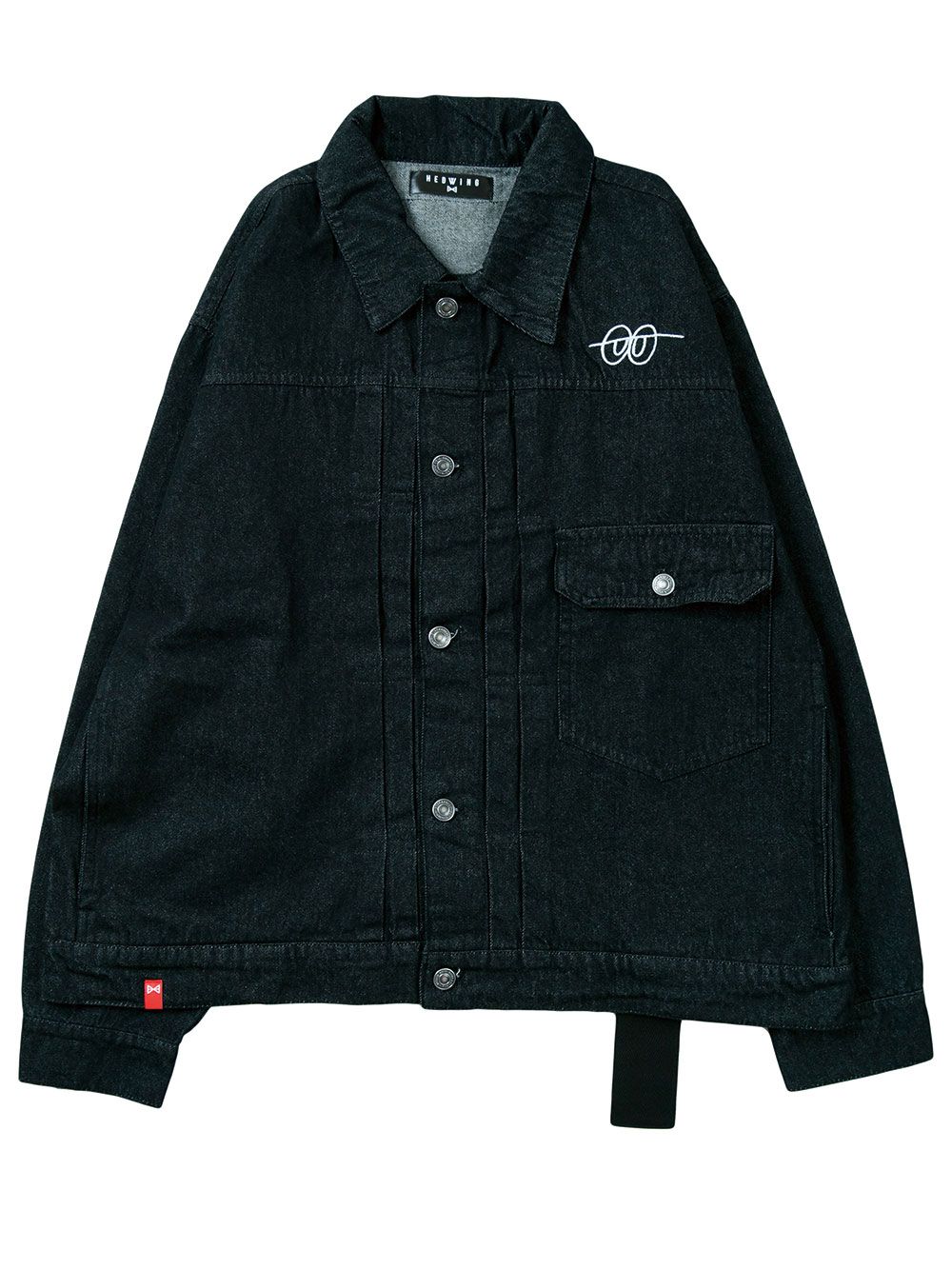 Half asleeper Denim jacket