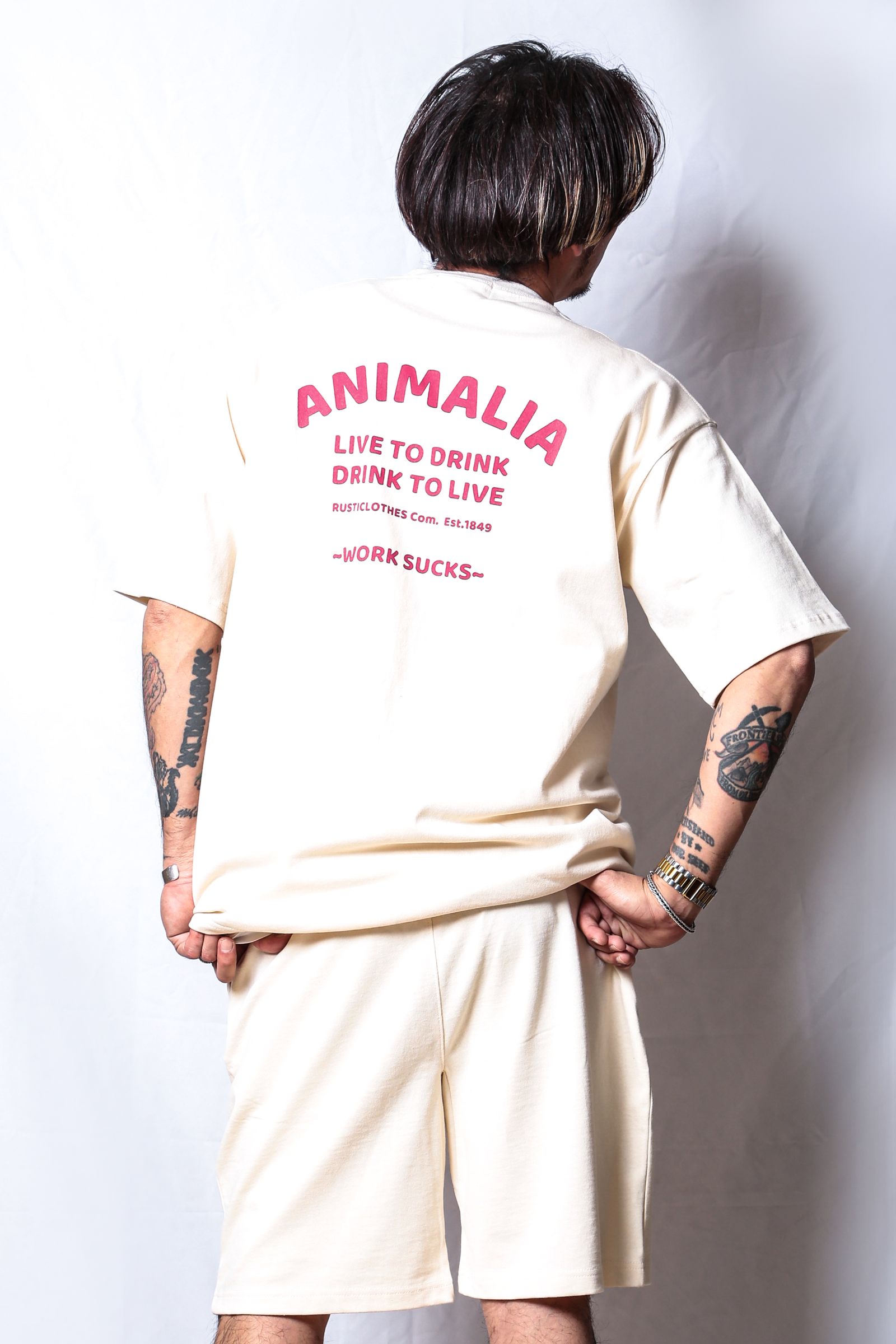 BIG SILHOUETTE HEAVEY OZ. TEE - WORK SUCKS