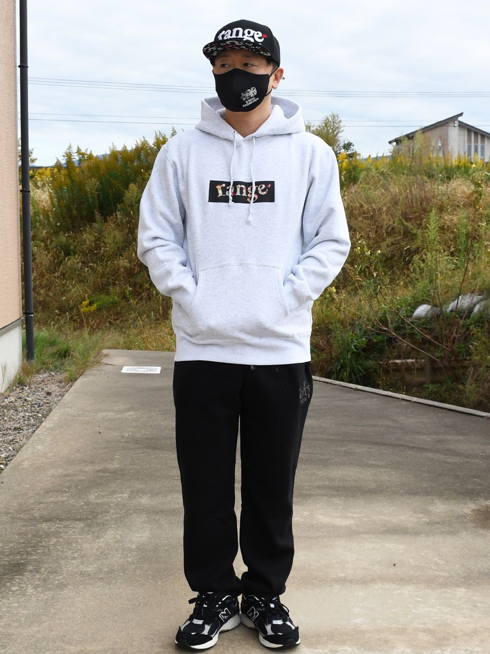 rg heart fly box logo hoody