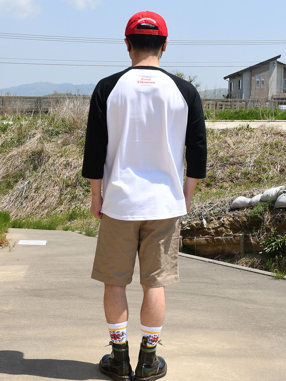 RUDIE'S×CRAYON SHINCHAN TREAT RAGLAN TEE