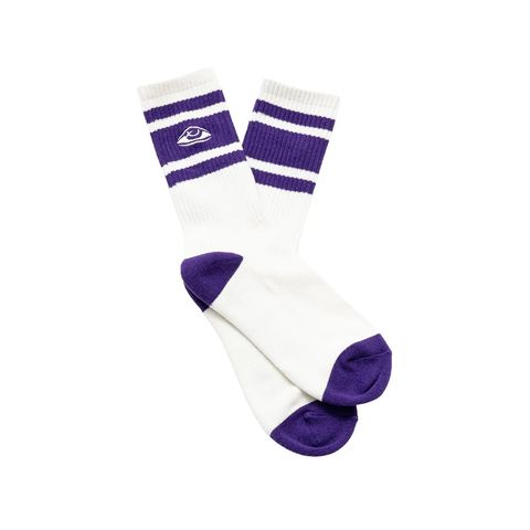 WATCHING EMBROIDERED-SOCKS