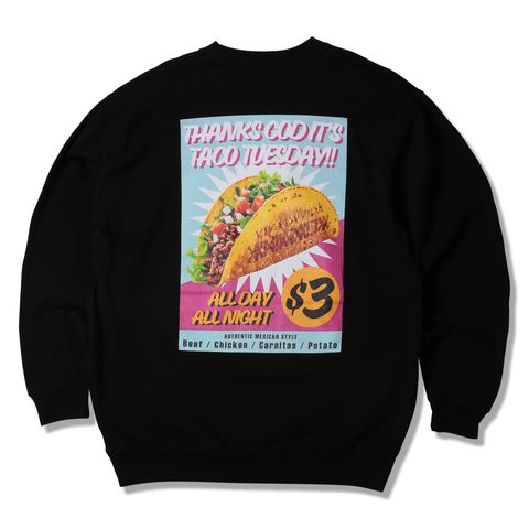 10oz Crew Sweat(loop terry) -TACO TUESDAY