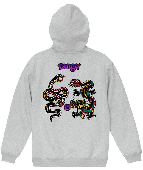 rg snake and dragon hoody. 8.3oz裏起毛