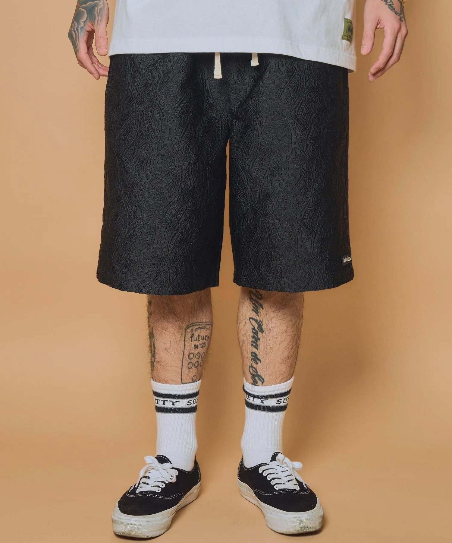 Jacquard paisley shorts