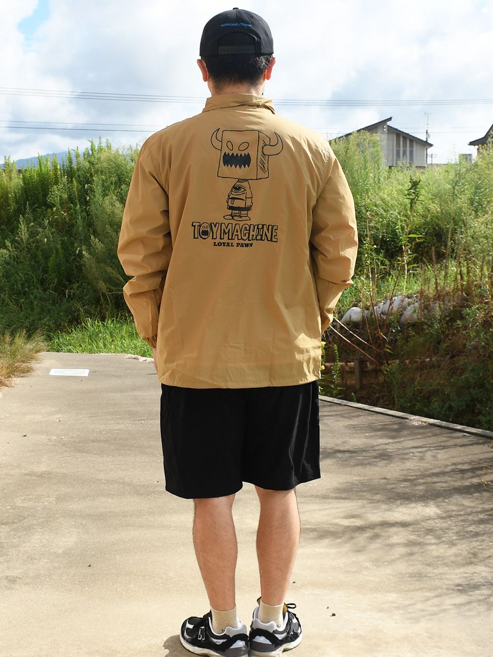 < SKB3 COLLAB >TOYMONSTER BAG FACE COACH JACKET