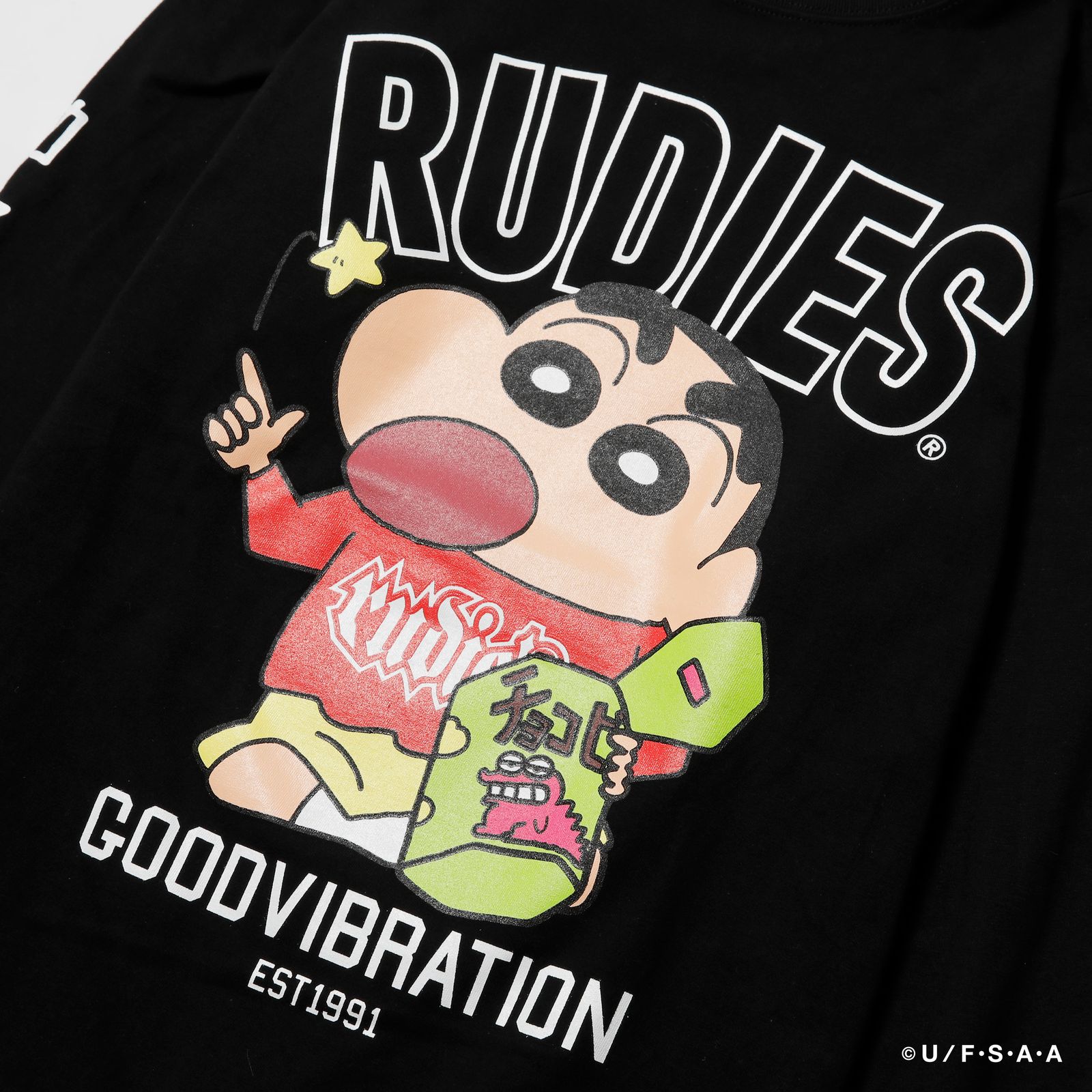 RUDIE'SxCRAYON SHINCHAN SNACK LSTEE