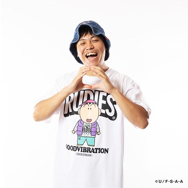 RUDIE'SxCRAYON SHINCHAN BOUCHAN TEE