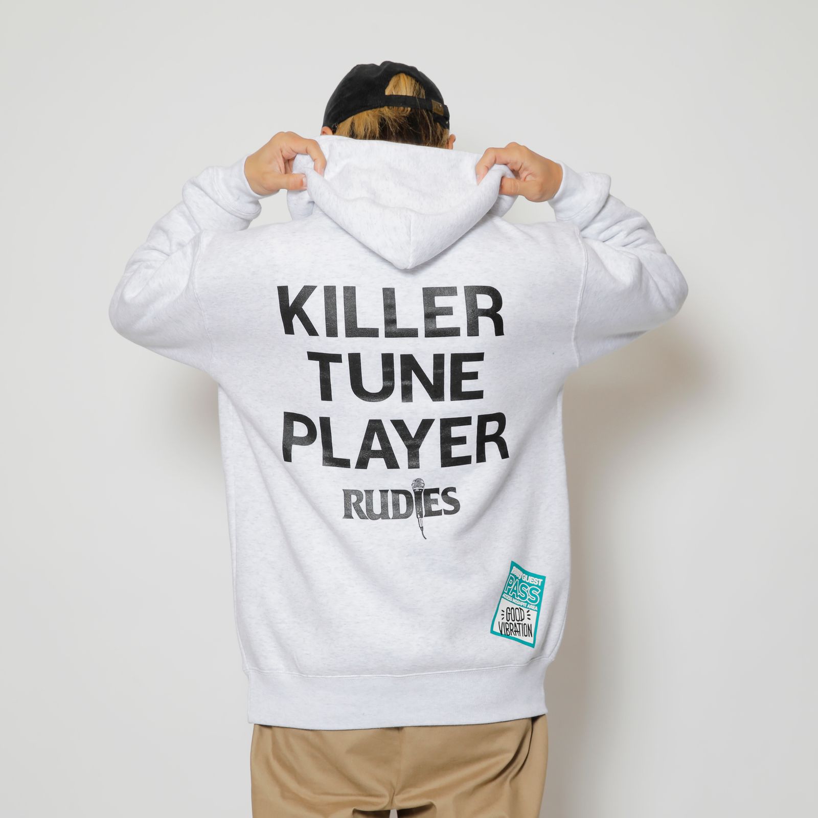 MICROPHONE SLICK HOOD-SWEAT