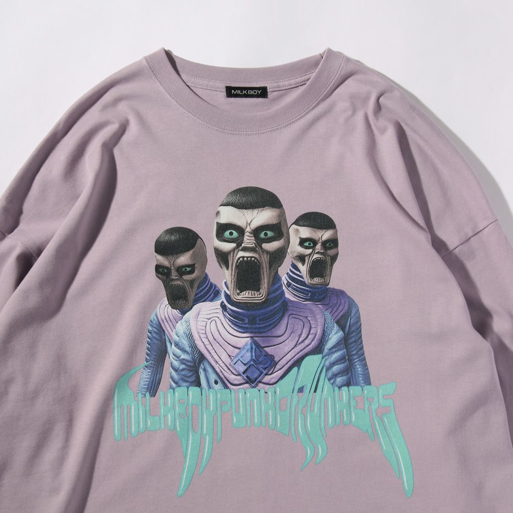 ［PDSxMILKBOY］PUNK ALIEN.BIGロンTEE