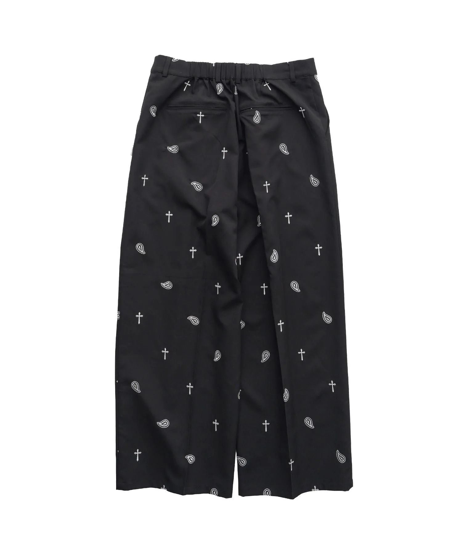 All-over embroidered pants