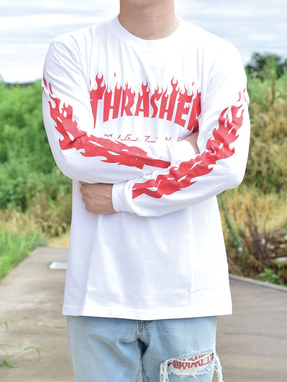 FLAME OF SLEEVE L/S-T