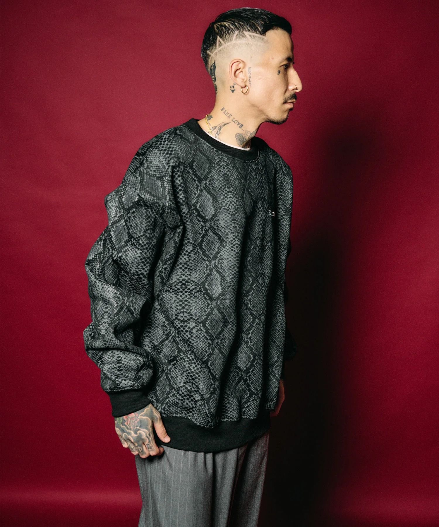 Patterned sweatshirt