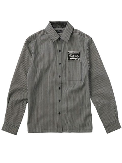 EMBLEM SHIRT L/S-STRIPE-