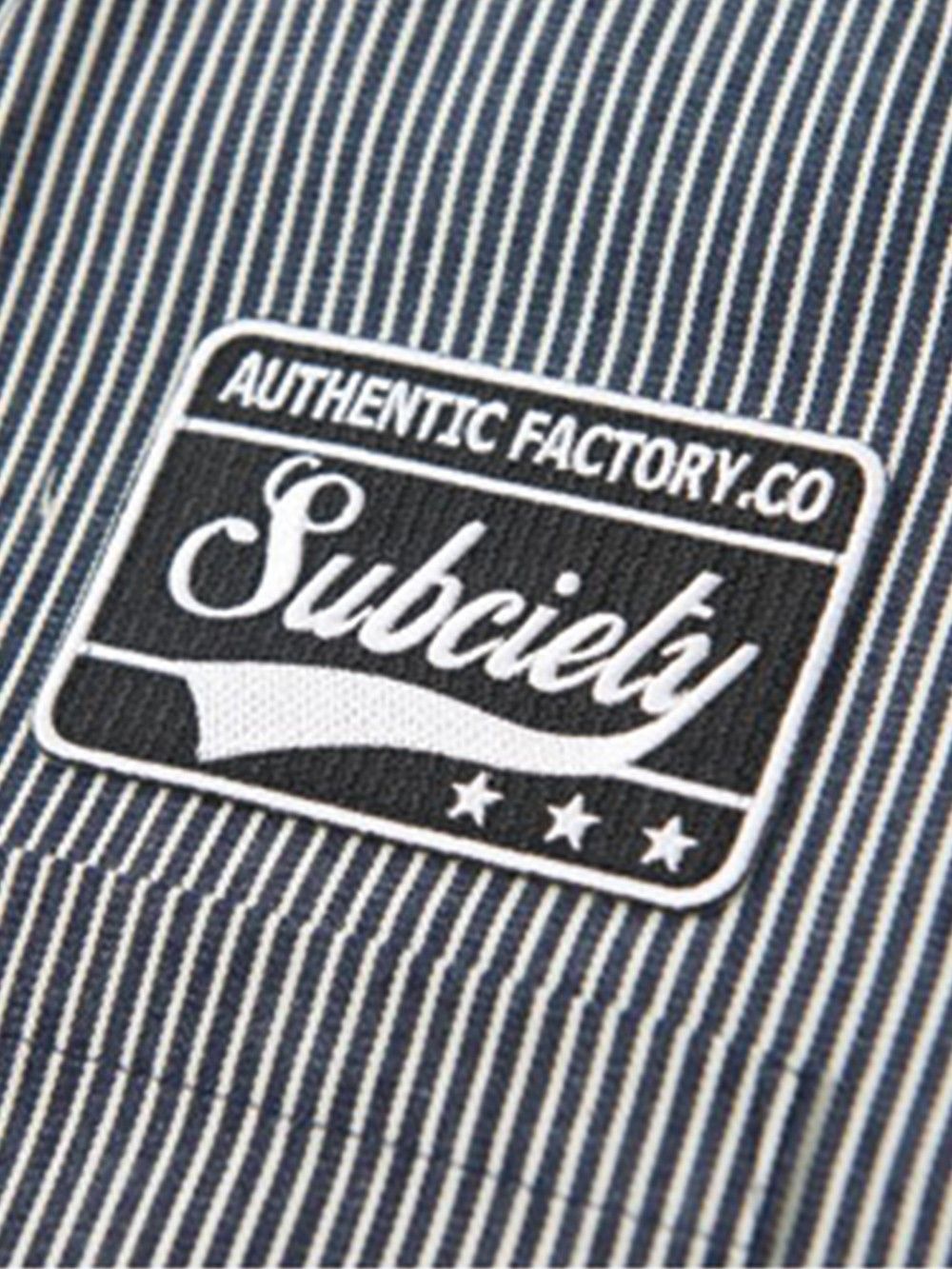 EMBLEM SHIRT L/S-STRIPE-