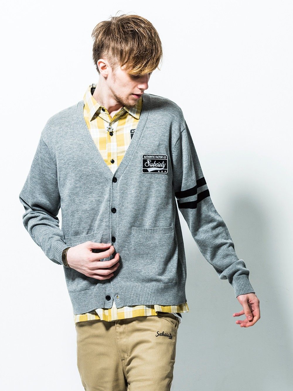 EMBLEM SHIRT L/S-CHECK-