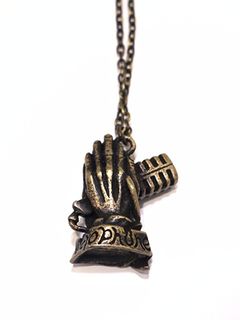METAL NECKLACE -Pray with the microphone-