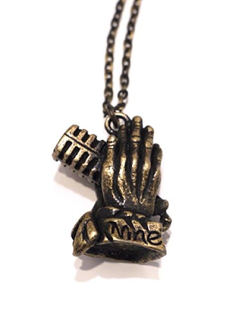 METAL NECKLACE -Pray with the microphone-