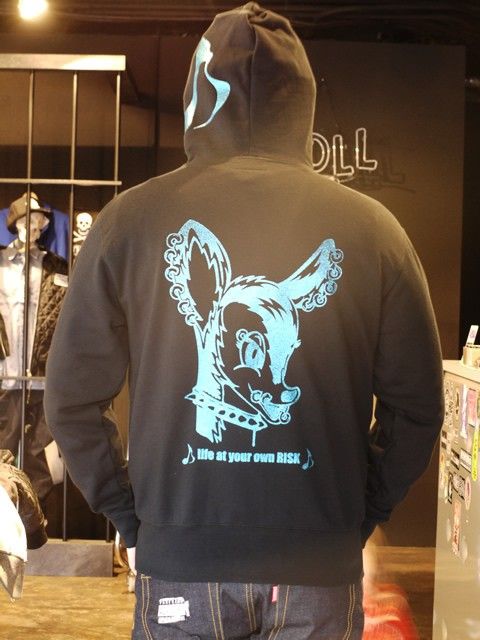 ラメBAMBI ZIP PARKA