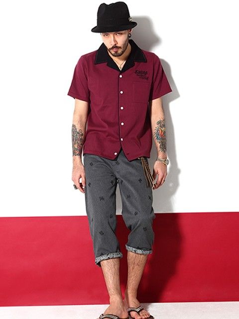 BOWLING SHIRT S/S -Fair face,foul heart-