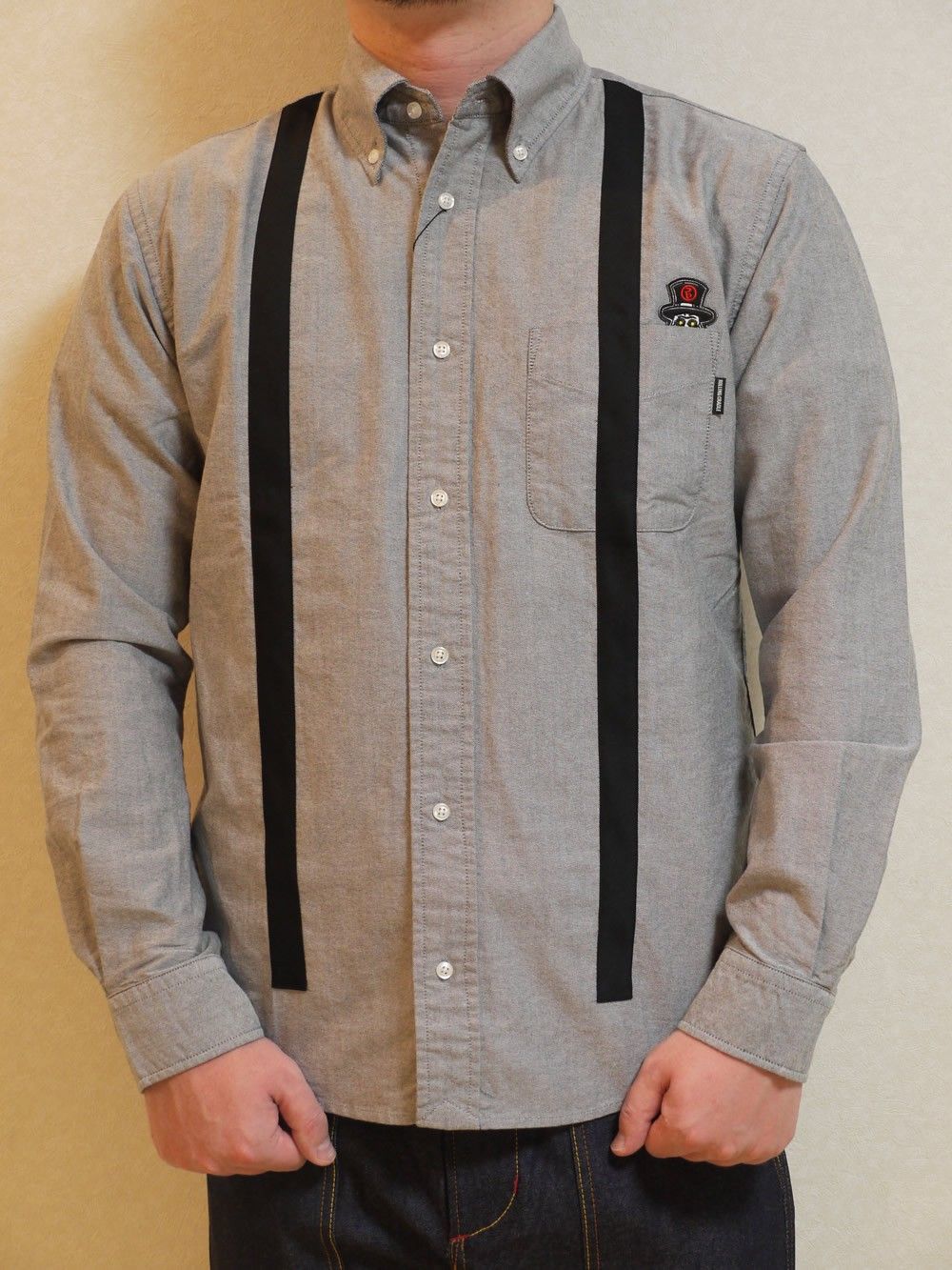 SUSPENDERS OXFORD SHIRT