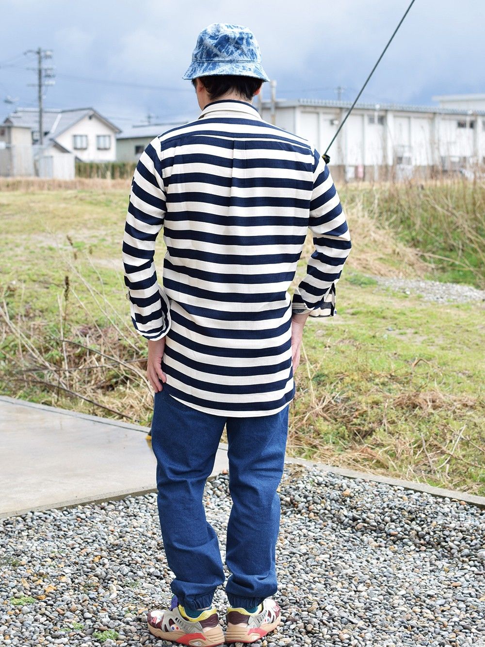 CAPTURE BORDER LONG SHIRTS-JKT
