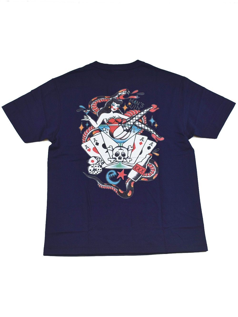 mens ruin henry neck s/s tee