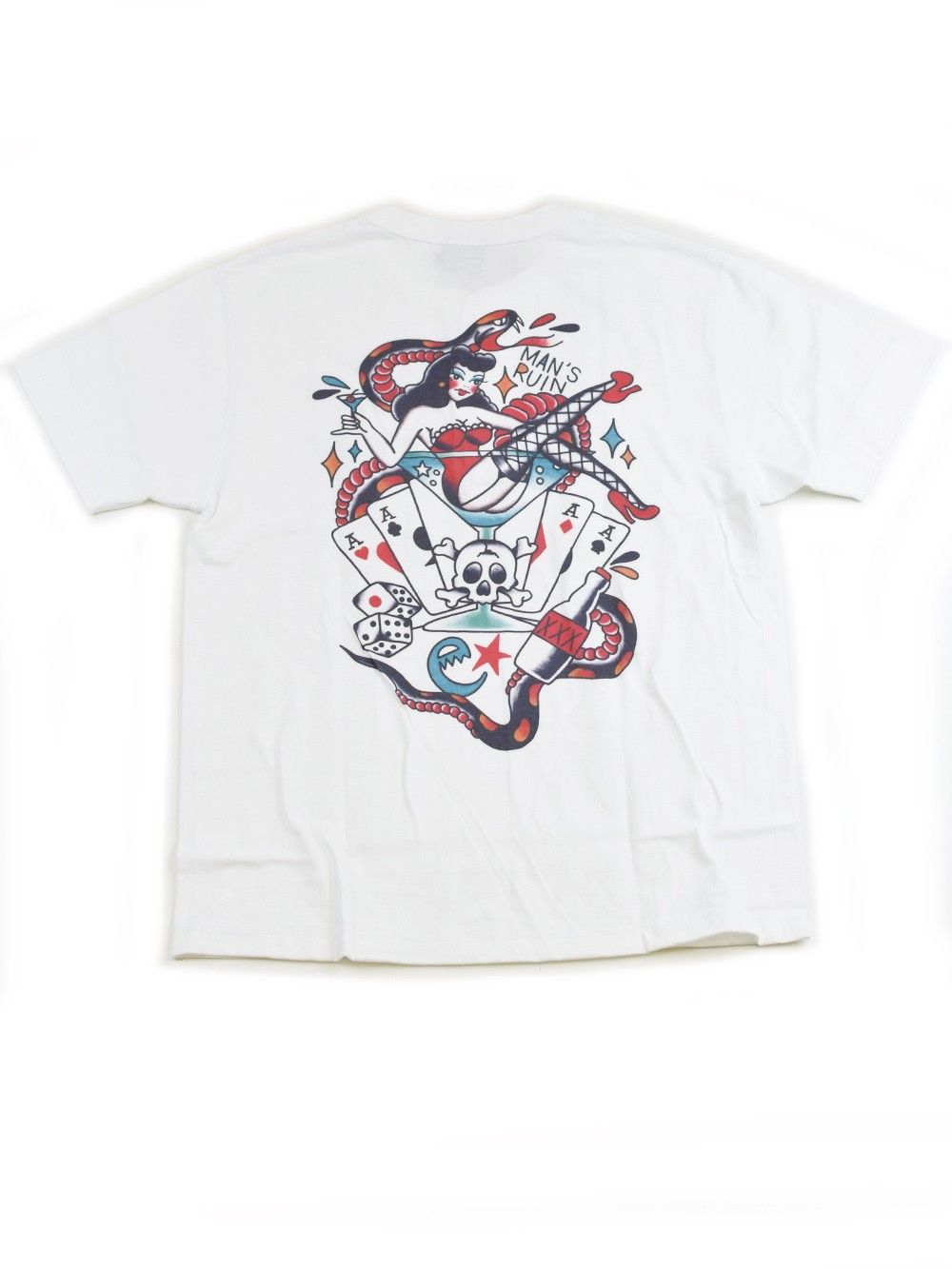 mens ruin henry neck s/s tee