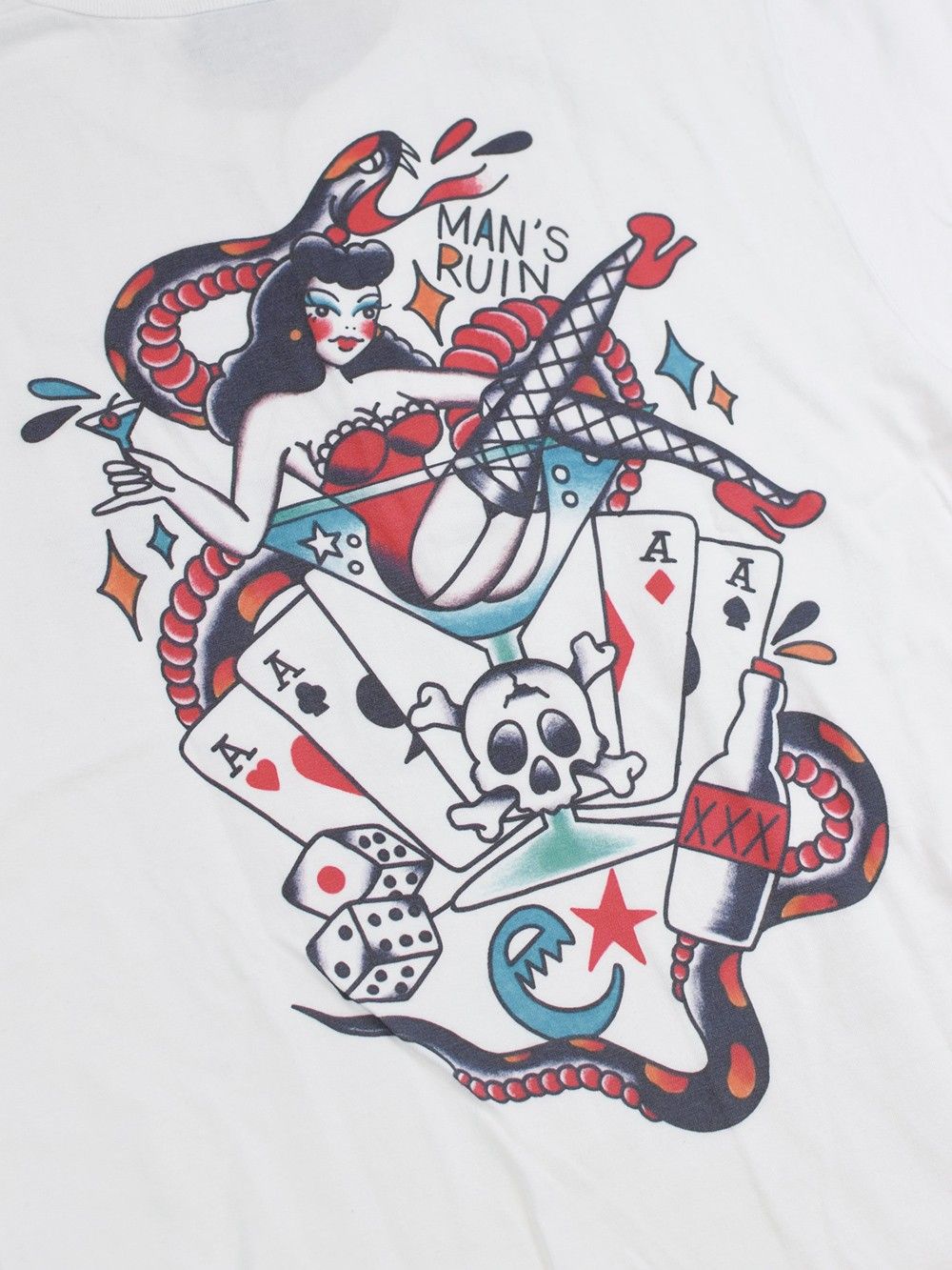 mens ruin henry neck s/s tee
