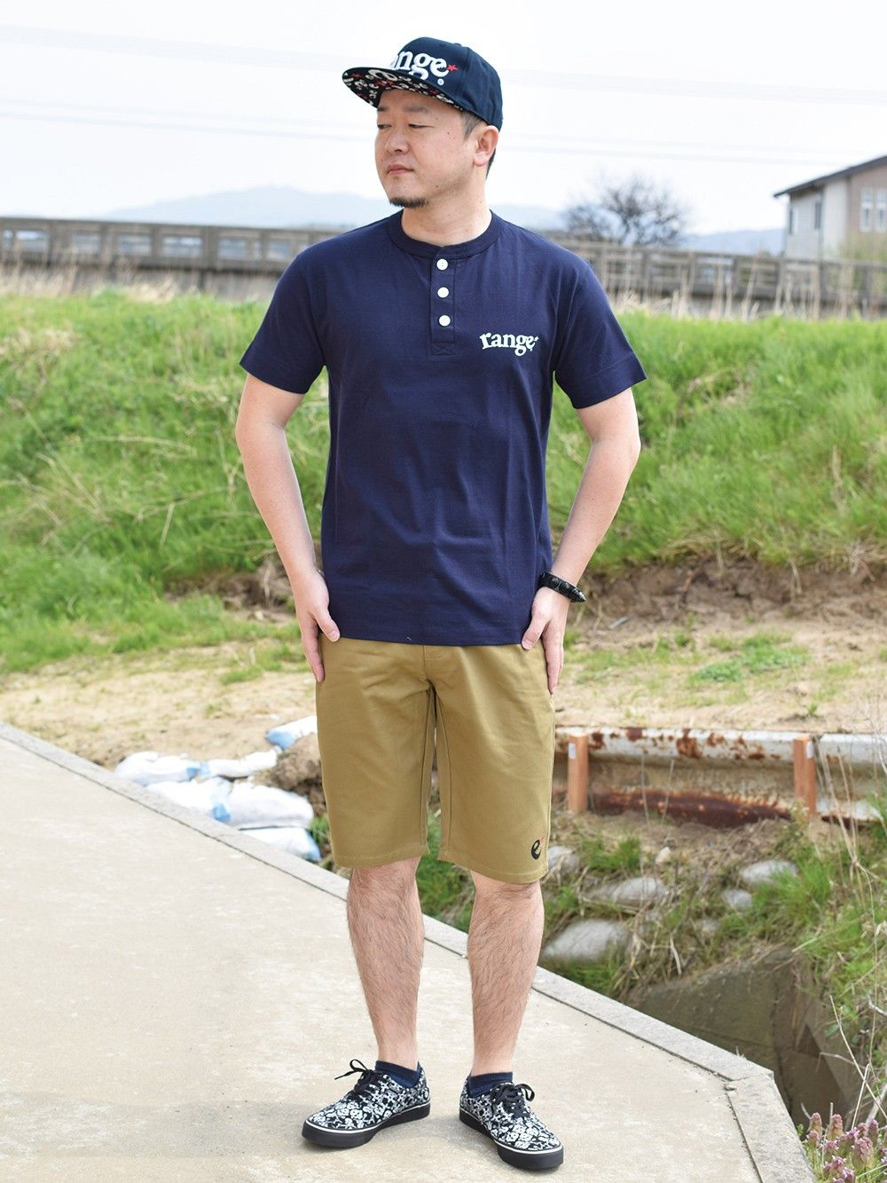 mens ruin henry neck s/s tee