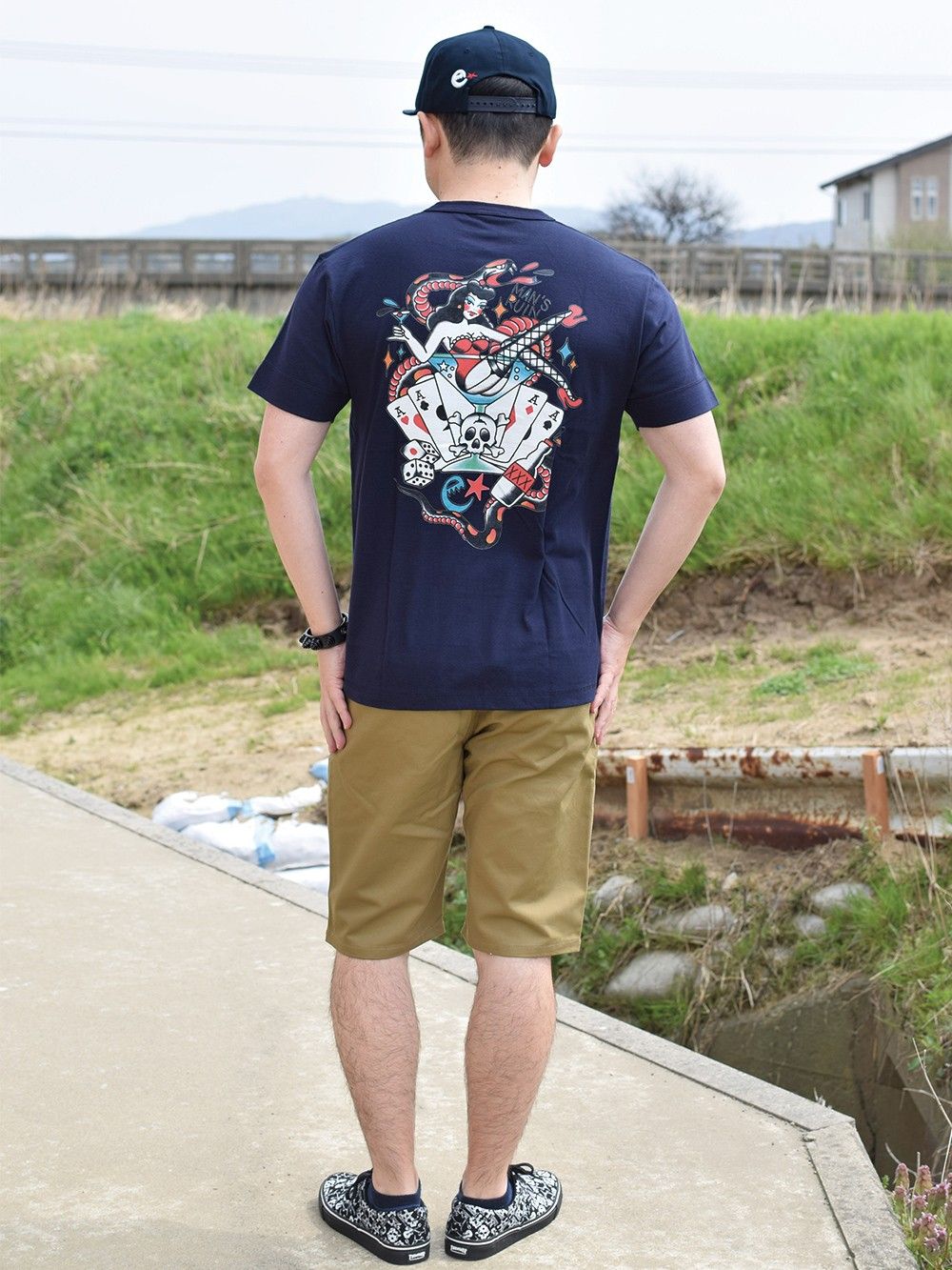 mens ruin henry neck s/s tee