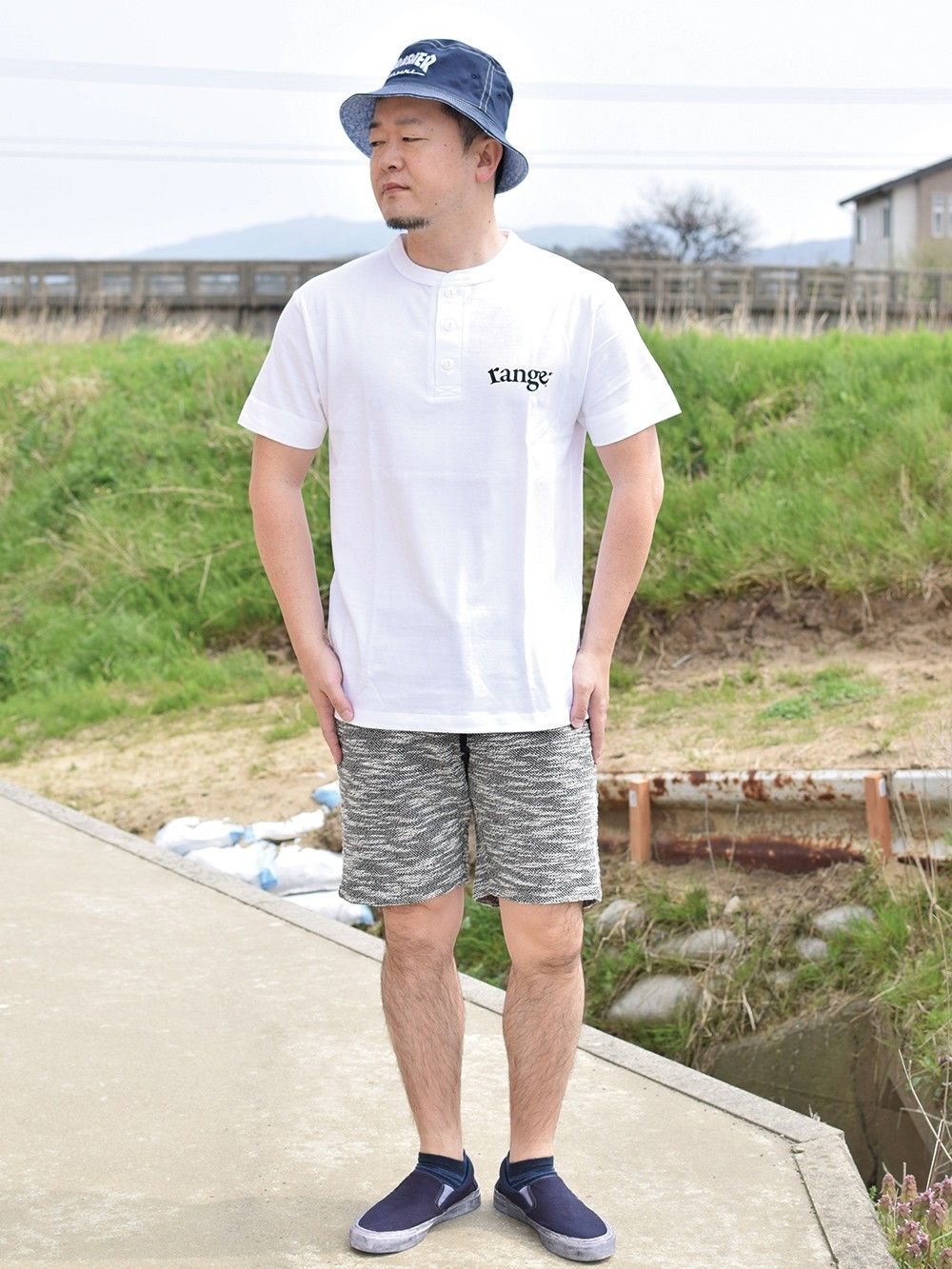 mens ruin henry neck s/s tee