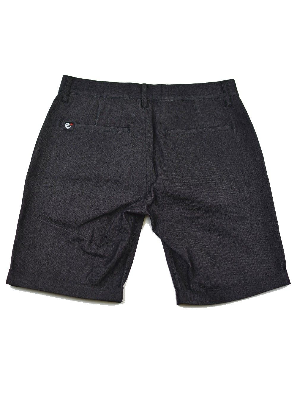 color stretch denim shorts