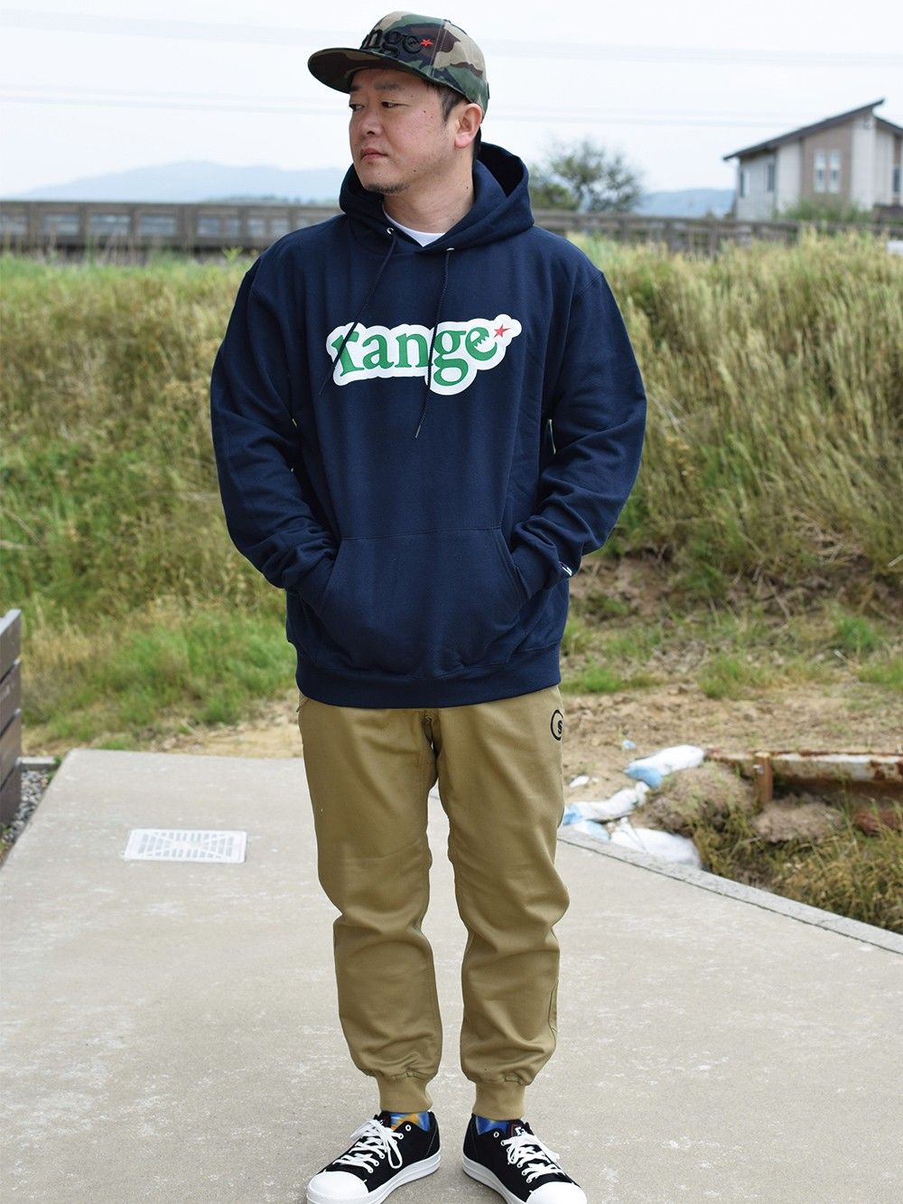 champion college logo pull over hoody