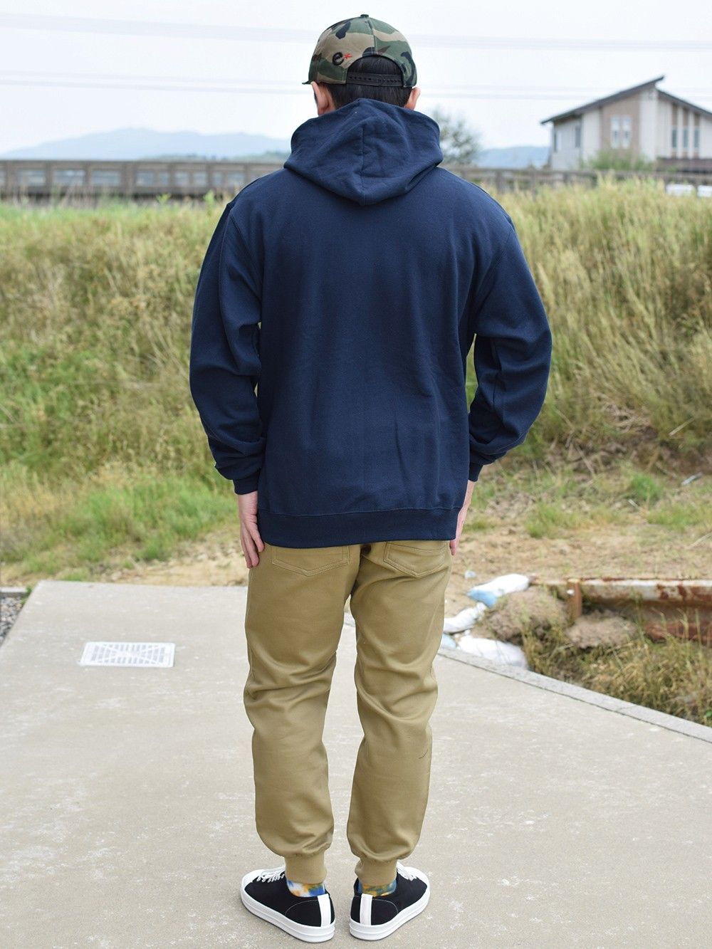 champion college logo pull over hoody