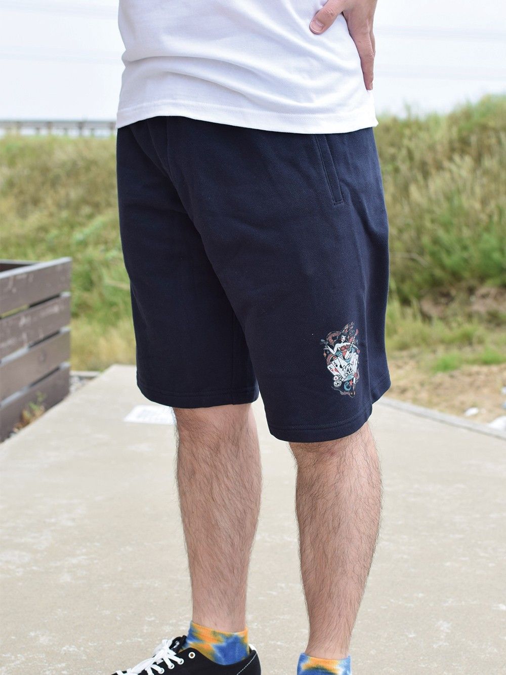 range sweat shorts ruins