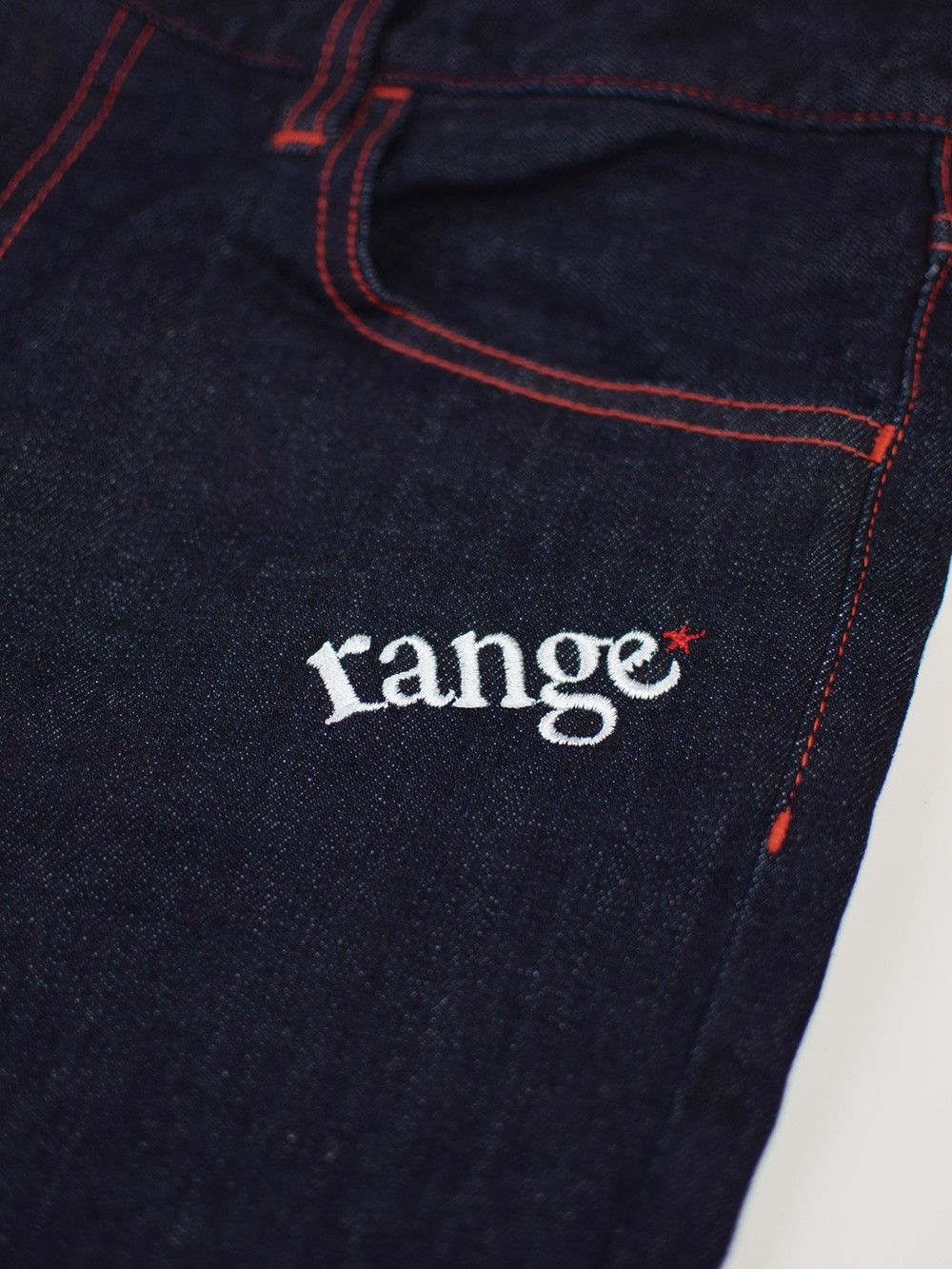 range tapered denim pant
