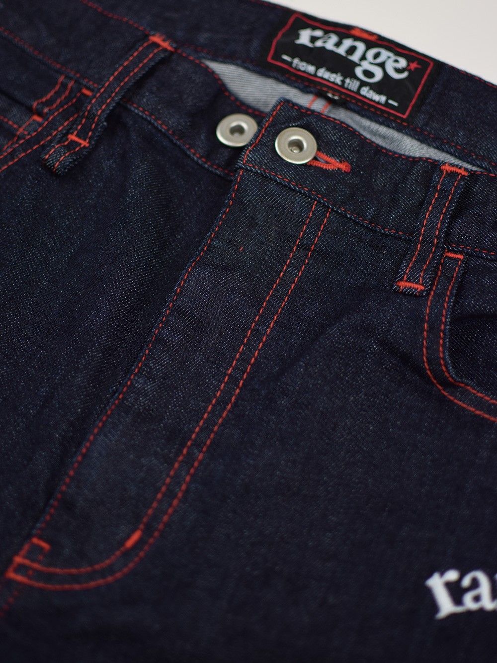 range tapered denim pant
